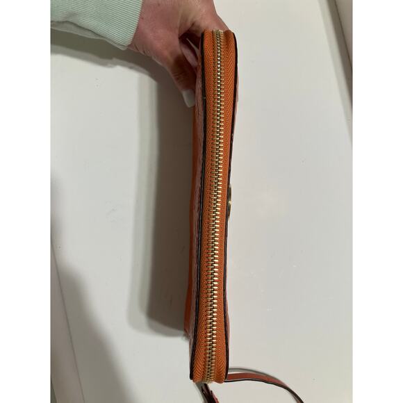 MICHAEL KORS, ORANGE LEATHER SIGNATURE WOMENS LARGE WALLET - Picture 5 of 15